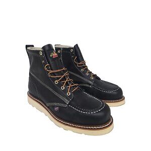 Thorogood Men's 6" Soft Toe Work Boots (U.S.A.) 814-6201 Black Size 11.5 2E